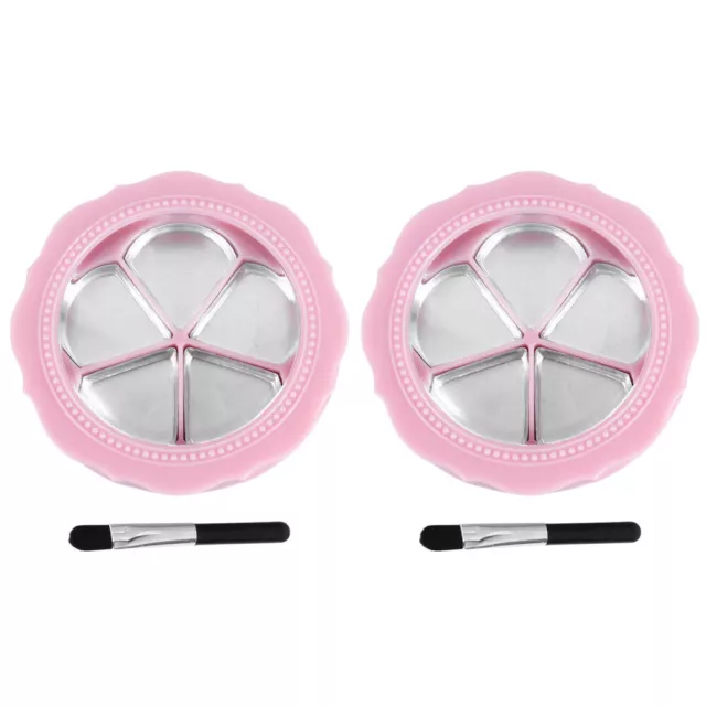 2 Juegos Rosa Plástico Lápiz Labial Caja Viaje Contenedor Para Bálsamo Labial