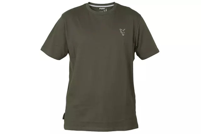 T-Shirt Fox Collection grün silber alle Größen NEU Karpfen Angelkleidung