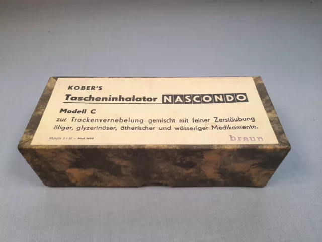 Kober´s Tascheninhalator Nascondo Modell C D.R.P.