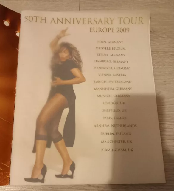 TINA TURNER EUROPEAN TOUR 2009 CONCERT PROGRAMME, 50th ANNIVERSARY TOUR BROCHURE 3