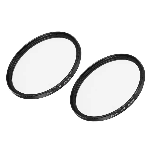 2Pcs 62mm UV Lens Filters, Slim Frame Multi-Coated Protective Lenses Filter