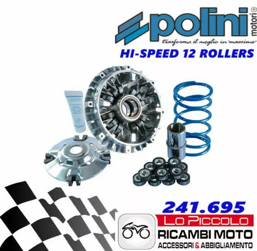 Variateur POLINI Hi-Speed 12 Rouleaux Yamaha Tmax 500 2007 2008 2009 241.695