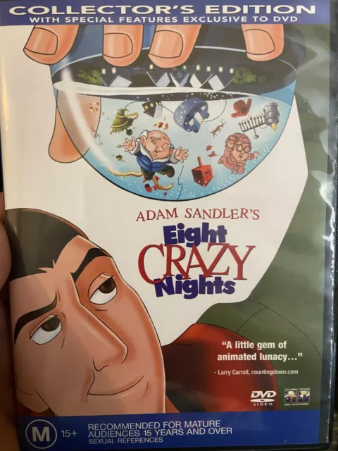 EIGHT CRAZY NIGHTS DVD MOVIE POSTER 1 Sided ORIGINAL 27x40 ADAM SANDLER