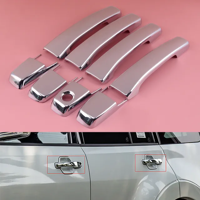 Car Outer Side Door Handle Cover Trim Fit For Mitsubishi Pajero Shogun V80 07-19