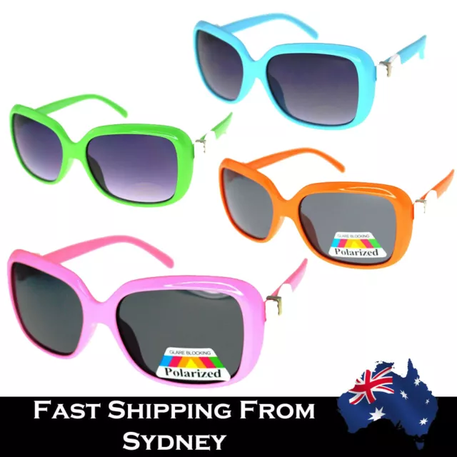 Kids Girls Sunglasses /Polarized Princess Orange Pink Blue Green Cute