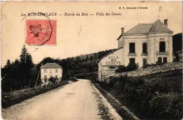 CPA Les ECHARMEAUX Entrance du Bois. Villa des Genets (443433)