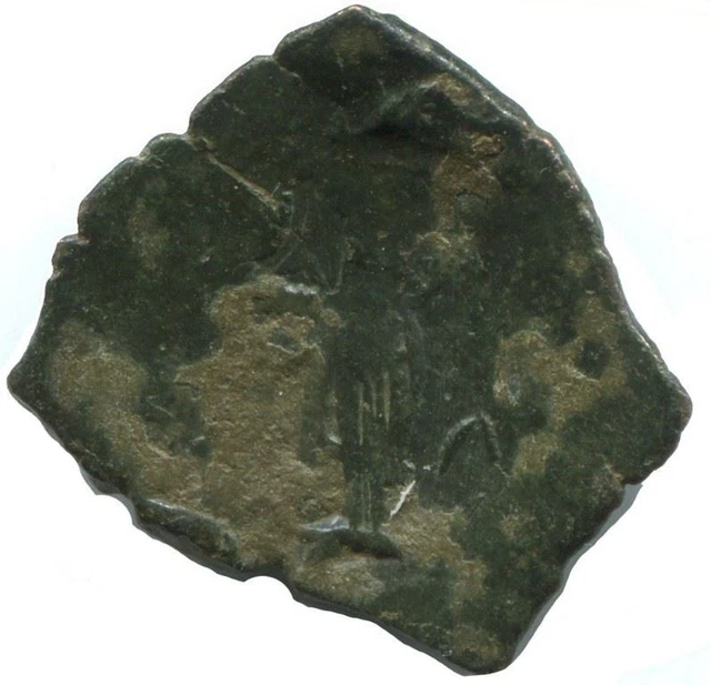 Authentic Original Ancient BYZANTINE EMPIRE Trachy Coin 1.6g/20mm #AG691.4U