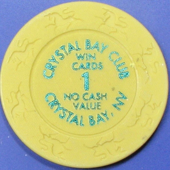 $1 Casino Chip. Crystal Bay, Lake Tahoe, NV. Win Cards. Y69.