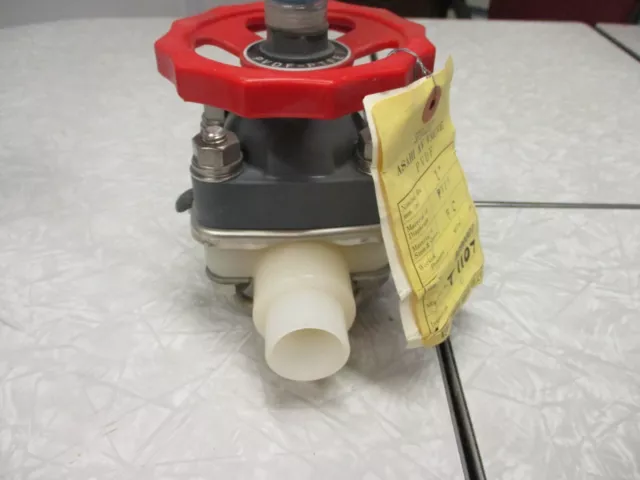 Diaphragm Valve ASAHI 1" Spigot / Butt End | PVDF Body | PTFE Seat | FC