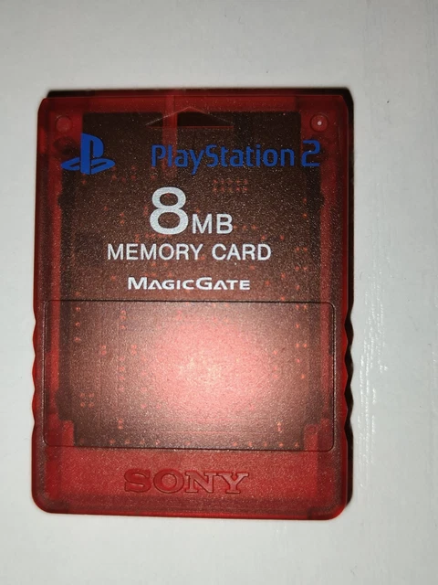 Carte Mémoire 8Mo Sony PS2 Officielle – Bleu Transparent – Pour PlayStation 2