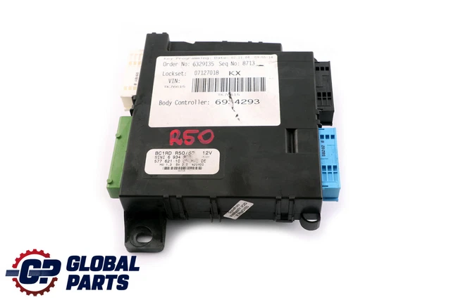 MINI COOPER ONE R50 R53 Body Control Unit Basic Module BCM BC1RD ...