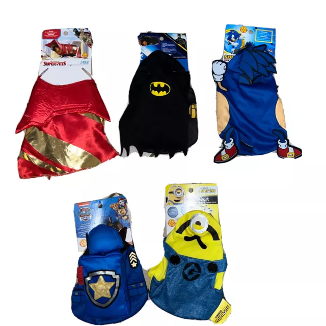 Batman, Minions , Sonic, Super pets, Paw Patrol Small Pet Costume X Small Size