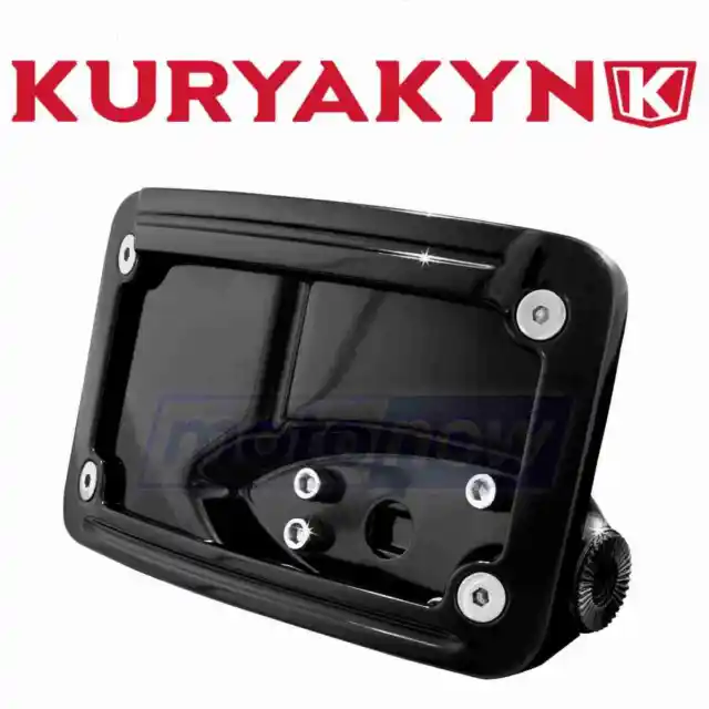 Kuryakyn 3125 Curved Horizontal Side Mount License Plate Holder for Body my
