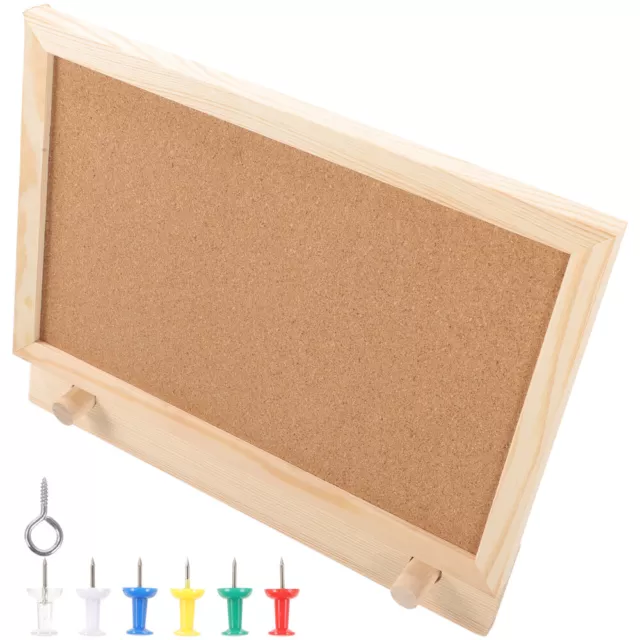 Desktop Cork Board with Stand and Chalkboard - Office/Home Decor-GQ