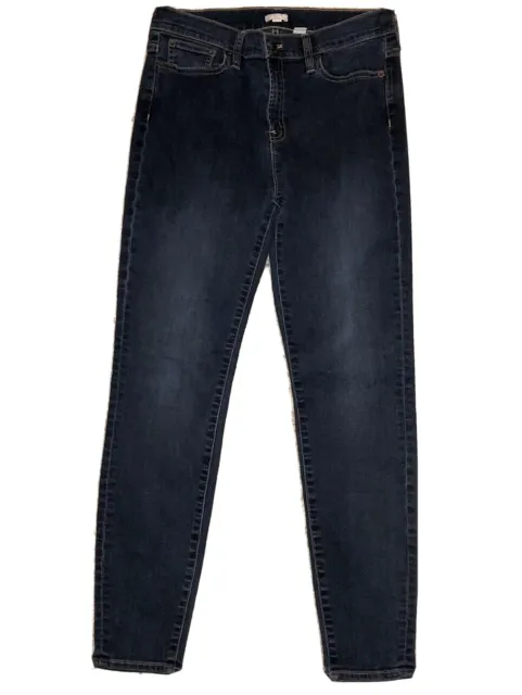 J Crew Women's Jeans Stretch Skinny Size 30 Dark Wash Blue Jeans - M