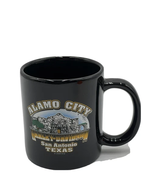Vintage Harley Davidson Ceramic Coffee Cup Mug San Antonio Alamo City HD