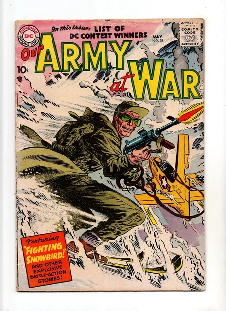 Our Army at War #58 VINTAGE DC Comic Sgt. Rock & Easy Co Military Golden Age 10c
