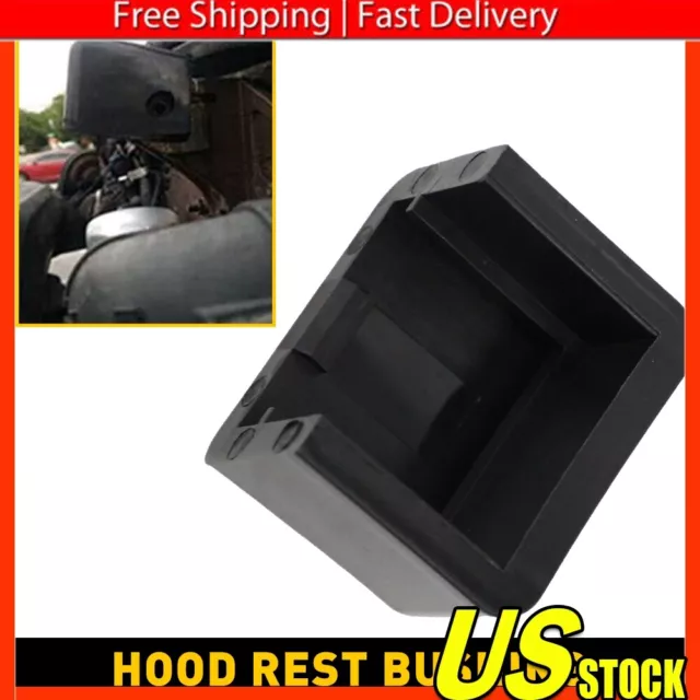 1Pcs Black & Rubber Bumper Hood Rest Bushing Fit For-Peterbilt 379 13-04711