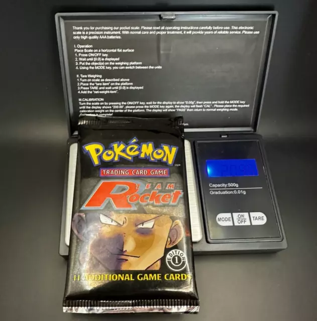 Pokemon Team Rocket booster pack sealed 1st edition 20.96g (Heavy?)