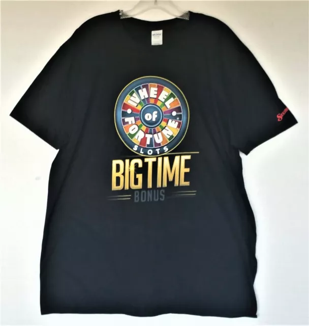 Gildan T-Shirt Tee Shirt NEW Las Vegas Wheel Of Fortune Slot Casino Unisex XL