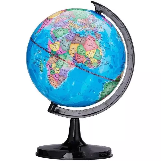 World Globe Earth Map Rotating Geography Ocean Classroom Learning Desktop Home