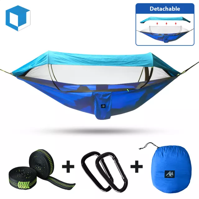 Portable Double Person Camping Hammock Tent with Mosquito Net Hanging Bed Tarp