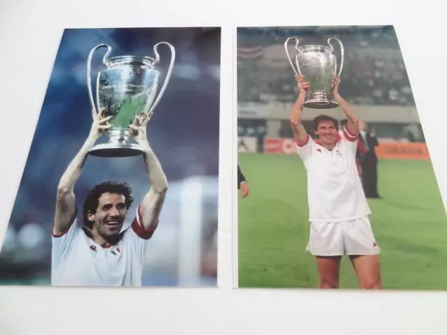 Ac Milan Legend Franco Baresi 1980 & 1989 Uefa European Cup Final Winners Photos