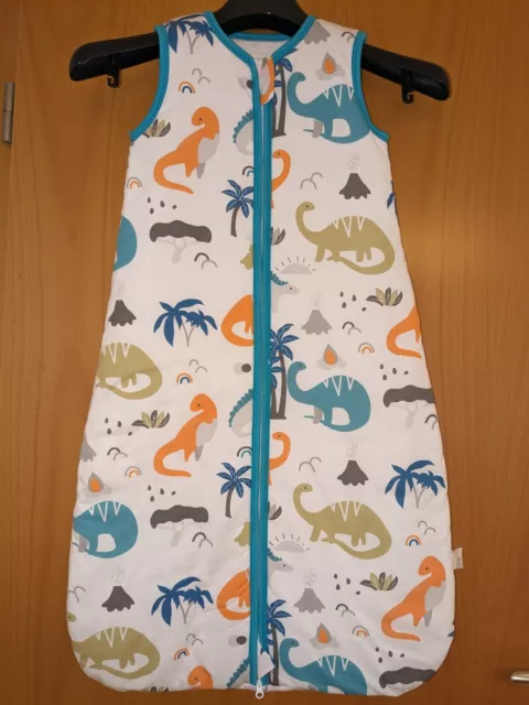 schlafsack baby Sommer 86 cm(18-30 monate) 1.5 TOG, Dinosaurier (Blau)