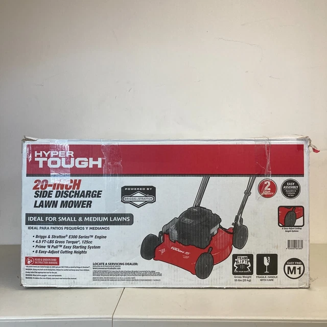 HYPER TOUGH 20 in. Briggs Stratton 125cc Gas walk behind Push