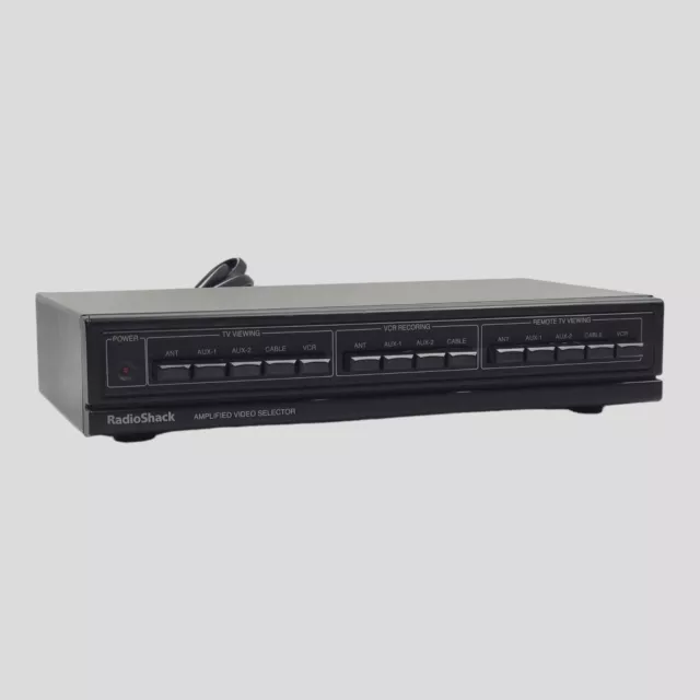 Radio Shack Amplified Video Selector Switch Catalog No. 15-2100A