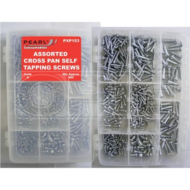 Pearl Consumables Cross Pan Self Tapping Screws - Assorted PXP153