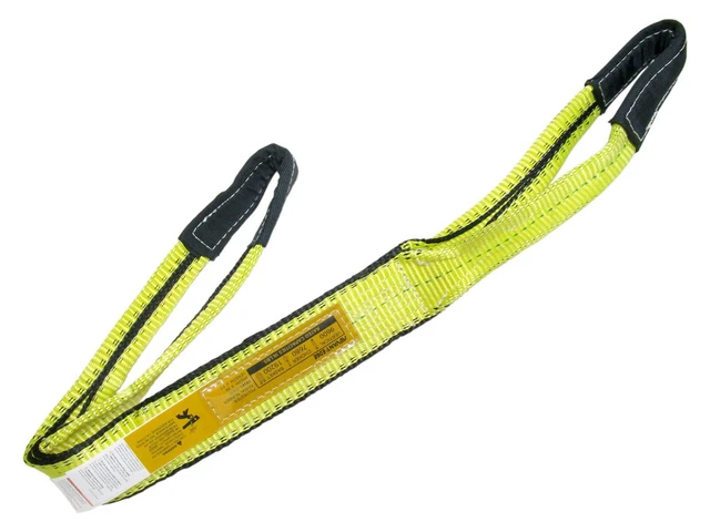 2-Pack 2-Foot Lifting Sling Choker Straps – 2-Ply, Eye & Eye Design, Professional Use