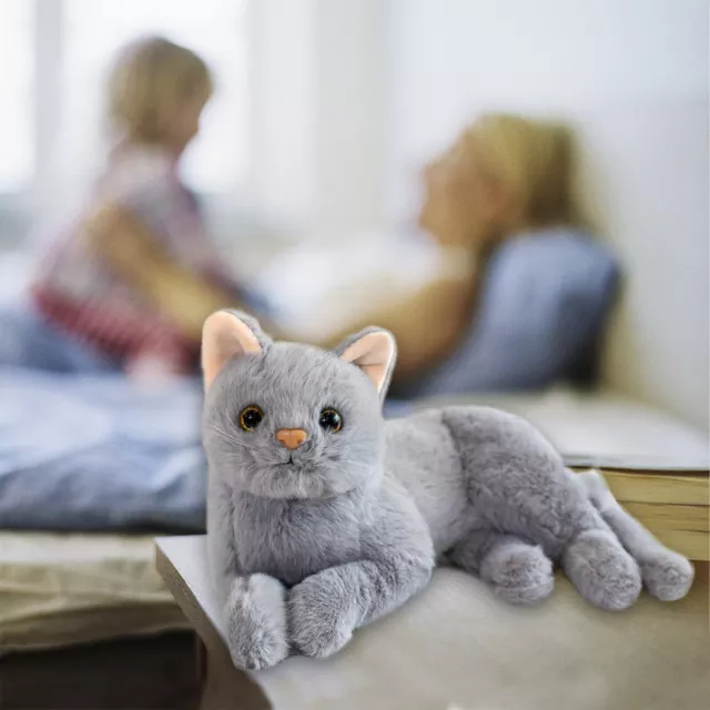 Peluche de gato de 12 pulgadas Peluche de peluche de gato realista