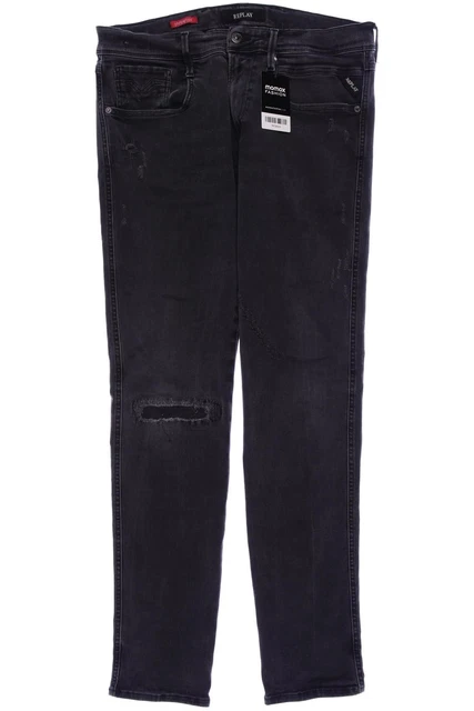Replay jeans pantaloni uomo denim taglia EU 52 (W33) elastan cotone grigio #9x3pbzx
