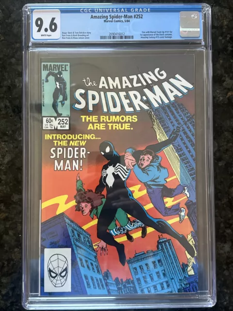 Amazing Spider-Man #252 1984 Key Marvel Comic Book 1st Black Costume CGC 9.6 WP