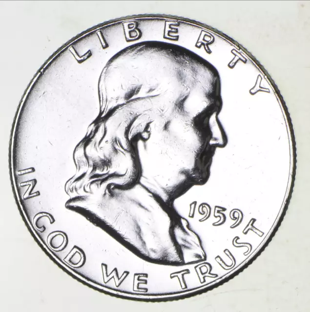 1959 franklin half dollar proof