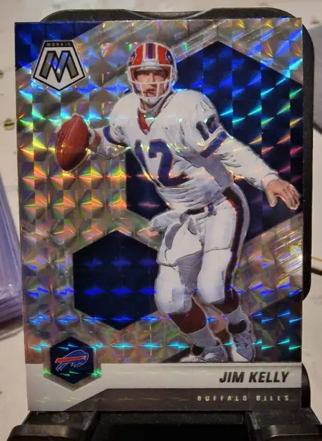 Jim Kelly Buffalo Bills - 2021 Panini Mosaic Football #27 Mosaic Prizm