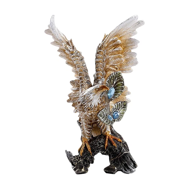 Résine Aigle Sculpture Figurine Artisanat Art Statue pour Décorations Bar