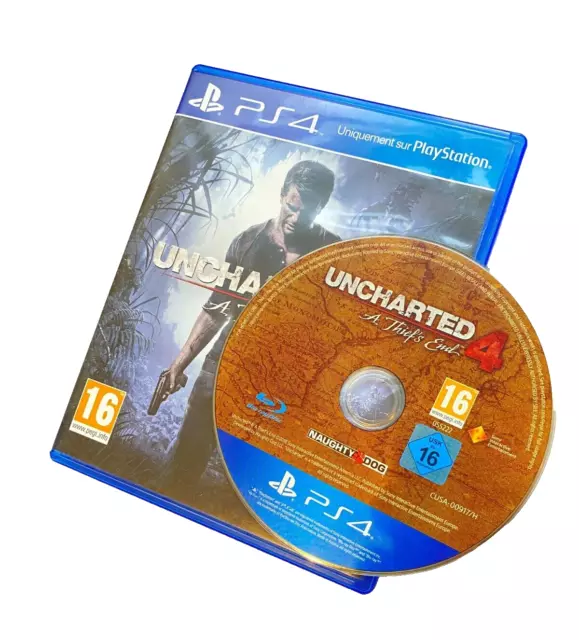 Uncharted 4 A Thief's End Jeu Ps4 Console Sony Playstation 4 Jeux Video Games