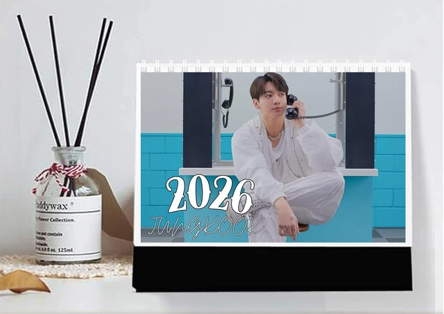 JUNGKOOK JAPAN 2026 Desk Calendar A5 Size Writable Japan $51.16 ...