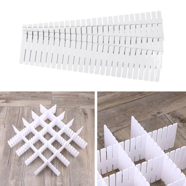 8 PCS Séparateurs De Tiroirs À Chaussettes Vêtements Grille Tri