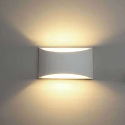 Applique Lampada in gesso da parete muro interno design moderno doppia emissione