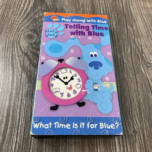 BLUE'S CLUES TELLING Time With Blue VHS 2002 Nick Jr Nickelodeon £13.25 ...