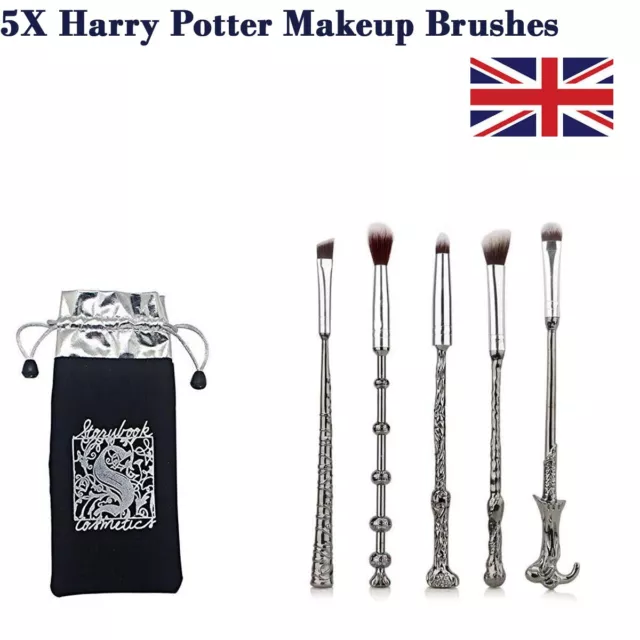 5x Harry Potter Makeup Brushes Wizard Magic Wand Makeup Brush Set Birthday Gift