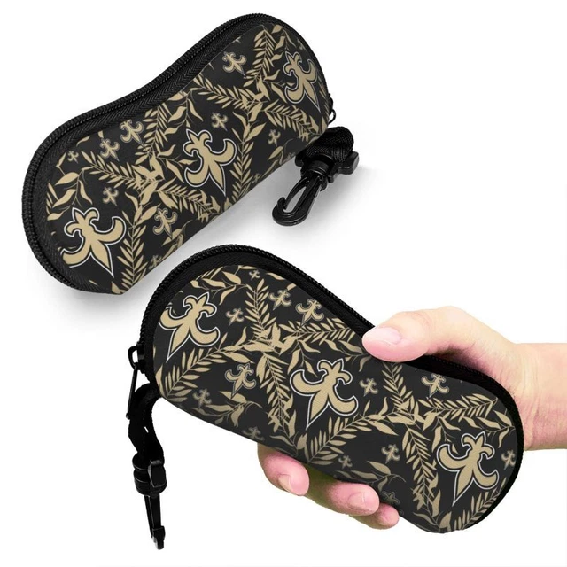 New Orleans Saints Fans Lightweight Eyewear Bag Printed Glasses Case 6.7*3.1in