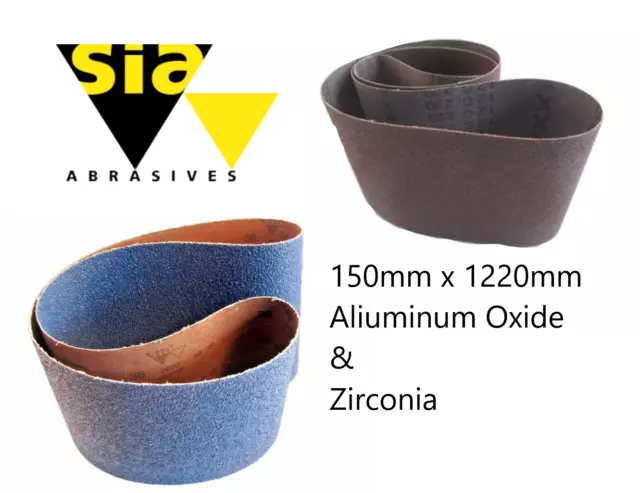 150 (6") mm x 1220(48") Abrasives Zirconia Sanding Belt,Linisher,Belt sander