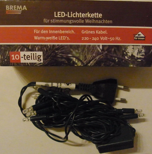 BREMA LED MINILICHTERKETTE 10er innen warmwei Lichterkette 10tlg LED