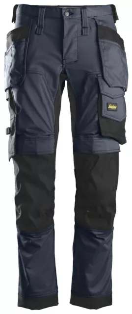 SNICKERS WORK TROUSERS ALLROUNDWORK 6241 STRETCH HOLSTER POCKET with KNEEPADS