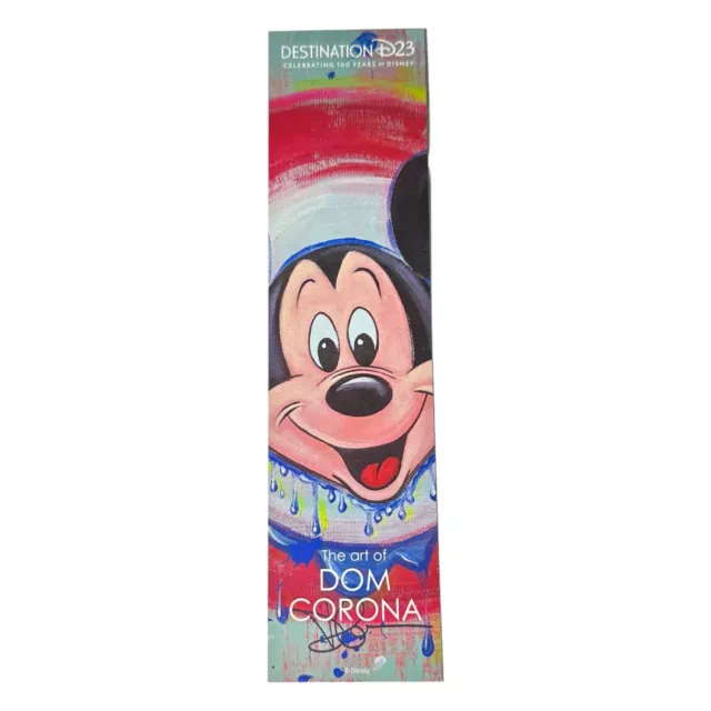 2023 Destination D23 Expo Fine Arts Promo Card Bookmark Mickey Mess Dom Corona