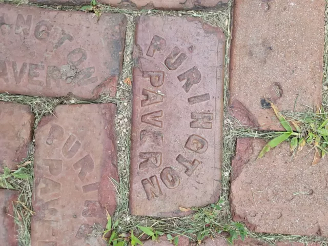 Reclaimed Vintage Purington Raised Letter Brick Street Pavers $15 Each